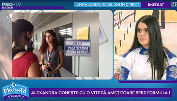 VIDEO Alexandra gonește cu o viteză amețitoare spre Formula 1. Românca l-a cunoscut pe Michael Schumacher