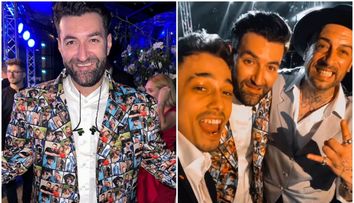 Cea mai tare imagine de la nunta lui Smiley: mirele într-un sacou imprimat cu zeci de poze cu el și Gina Pistol