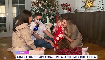 Emily Burghelea, cea mai mare surpriză lângă bradul spectaculos de Crăciun! 