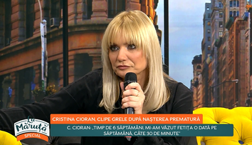 Cristina Cioran, cu lacrimi în ochi despre nașterea prematură a fiicei: 