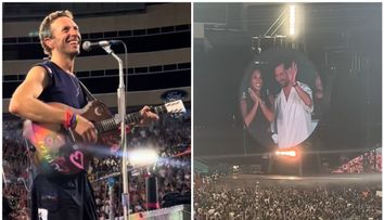Un nou moment viral la concertul Coldplay! Ce cuplu celebru a surprins kiss cam-ul