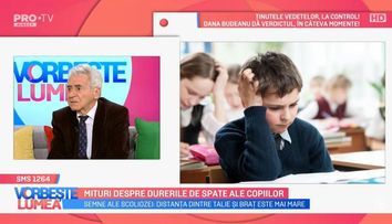 Mihai Jianu, despre durerile de spate ale copiilor. Care sunt cauzele și cum le putem combate