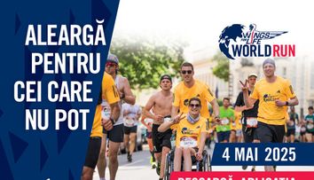 Aleargă pentru cei care nu pot, pe 4 mai, la Wings For Life World Run