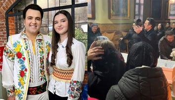 Imaginile durerii de la priveghiul Andreei, fiica lui Igor Cuciuc. Îndrăgitul interpret de muzică populară nu s-a desprins de lângă sicriul cu trupul neînsuflețit al unicului său copil