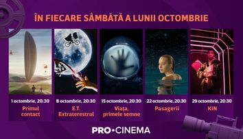 În octombrie, PRO Cinema le-a pregătit telespectatorilor o selecție de filme thriller, SF și de acțiune!