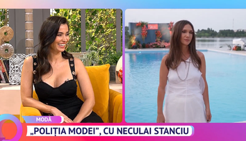 Stilistul Neculai Stanciu a îmbrăcat-o pe Adela Popescu: 