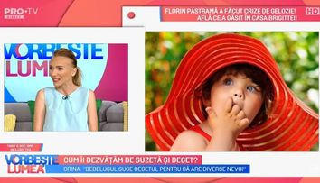 Cum îi dezvățăm cei mici de suzetă și deget. Crina Coliban detaliază acest subiect
