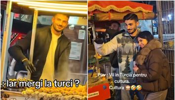 Româncele au luat cu asalt Istanbulul ca să îl vadă pe turcul superb care vinde porumb la tarabă. Soții, exasperați: “Dumitriță, misiune îndeplinită, îl vezi cât e de frumos?”