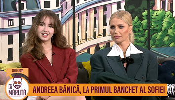 Andreea Bănică, la primul banchet al Sofiei