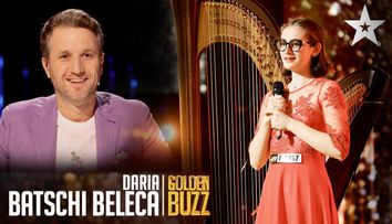 INTERVIU Daria Batschi-Beleca, cea pentru care Andi Moisescu a apăsat pe Golden Buzz: ”Nu știam ce e cu X-ul acela!”