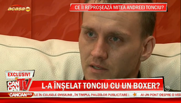 S-a rupt lantul de iubire. Andreea Tonciu l-a inselat pe Nicolae Mitea, iar el a plans dupa ea in direct la TV