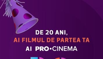 În luna aprilie este sărbătoare la PRO CINEMA! Se împlinesc 20 de ani de când telespectatorii se bucură de producții de succes