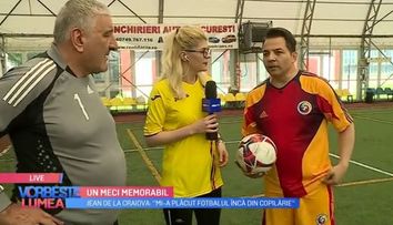 VIDEO Jean de la Craiova și Rică Răducanu, provocare pe terenul de fotbal