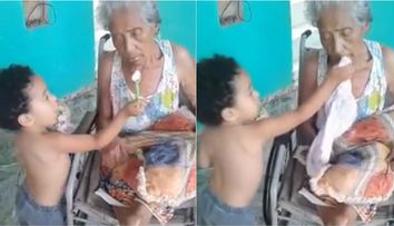 Ce face acest baietel pentru bunica sa bolnava e emotionant. Motivul pentru care videoclipul a ajuns viral