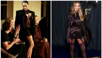 Zoë Kravitz, Kate Moss și Rosie Huntington Whiteley, apariții răvășitoare la Săptămâna Modei de la Paris. Au celebrat femininatatea în ținute de mătase la prezentarea Saint Laurent