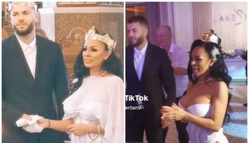 Nevasta lui Daminuță, video viral pe TikTok după ce a apărut într-o rochie de mireasă ultra sexy