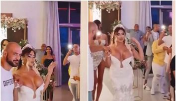 Rochia de mireasă care i-a scandalizat pe toți nuntașii. Mireasa, la un pas de un accident vestimentar jenant