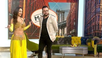 Natalia Duminică, regina belly dance-ului, show incendiar în platoul La Măruță