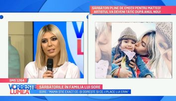 Crăciunul în familia lui Sore. Cum s-au schimbat sărbătorile de iarnă de când a venit pe lume micuța Erin