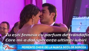 Momente cheie de la nunta Alinei Borcea si a lui Cristi Borcea. Vezi imaginile