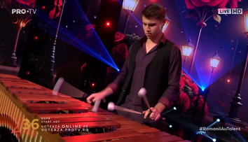 Românii au talent 2025, semifinala 3. Alexandru Beleca a creat un moment magic, interpretând o melodie romantică la marimbă