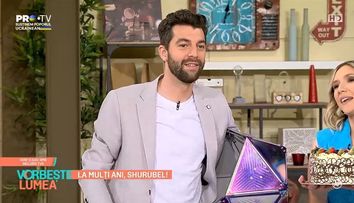 Shurubel a împlinit 34 de ani și a fost sărbătorit în direct! Ce cadou original a primit? 