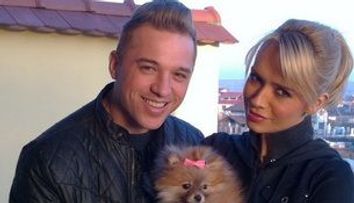 Magda si Piticu’ s-au bucurat de prima ninsoare la Sibiu FOTO!