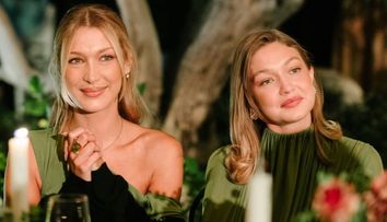 Bella și Gigi Hadid, cu picioarele goale și în rochii verzi până la podea la nunta surorii lor mai mari