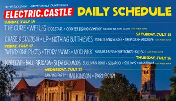 Program Electric Castle 2026. Vezi în ce zi vor urca pe scenă The Cure, twenty one pilots sau Teddy Swims