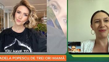 Adela Popescu, declarații emoționante după ce a născut al treilea băiețel: “Văd bucățele de dragoste!”