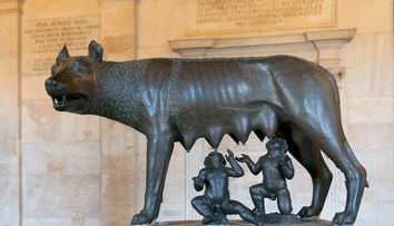 (P) Romulus și Remus – fondatorii Romei