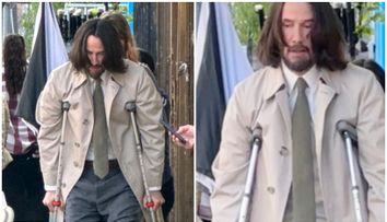 Keanu Reeves a ajuns în cârje. Ce s-a întâmplat cu actorul de 59 de ani