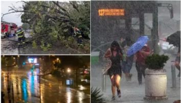 Primele efecte ale codului roșu de ploi! Ce s-a întâmplat în România după ce țara a fost lovită de Ciclonul Barbara. Imagini șocante