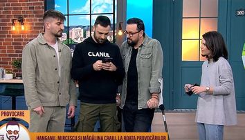 Hanganu, Mircescu și Mădălina Craiu, la roata provocărilor. Cum s-au descurcat actorii din Clanul