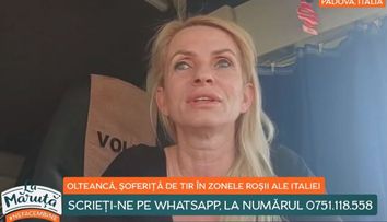 O soferiță de TIR din Gorj, duce alimente italienilor in focarele cu Coronavirus