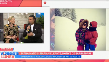 VIDEO Diana Matei și Marian Cleante, motive de sărbătoare