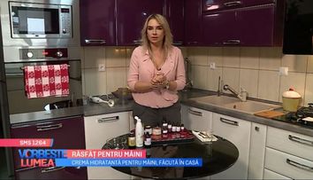VIDEO Cremă hidratantă pentru mâini, după rețeta Adinei Halas