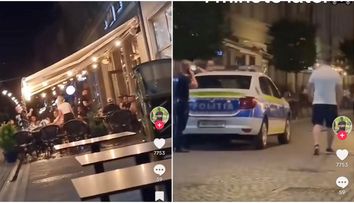 VIDEO Cum a reacționat o femeie din Oradea când la terasa blocului în care locuiește se făcea gălăgie: A aruncat de la etaj...