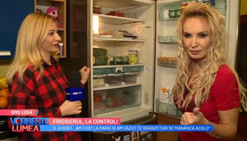 VIDEO Frigiderul, la control. Ce alimente consumă Daniela Gyorfi 