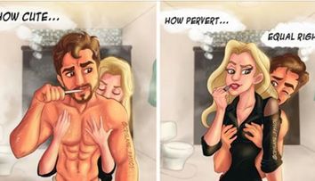 Ilustratiile care au cucerit internetul. Cum se comporta cuplurile implicate in relatii pe termen lung