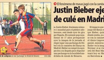 Justin Bieber este NOUL jucator al Barcelonei! SUPER FOTO