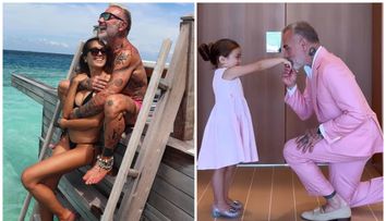 Cât de simpatică este fiica lui Gianluca Vacchi. Poze adorabile cu micuța Blu Jerusalema în vacanța din Sardinia