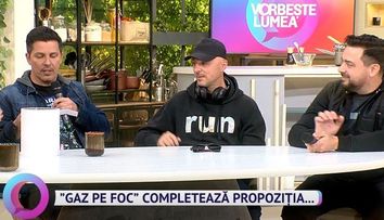Băieții de la Gaz pe Foc, provocare amuzantă în studioul Vorbește lumea