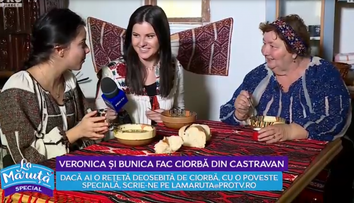 VIDEO Doar o ciorbă să-ți mai pun! Veronica ne-a pregătit o ciorbă de castravan, fiert în lapte bătut