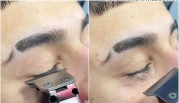 Un nou trend de pe TikTok îngrozește lumea! Mai mulți bărbați se filmează în timp ce își rad genele cu aparatul de tuns VIDEO