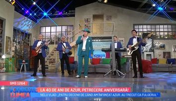 VIDEO Formația Azur, petrecere aniversară la 40 de ani de activitate