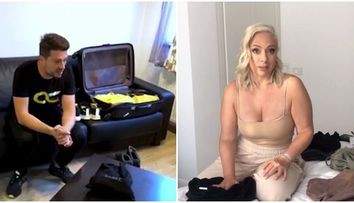 VIDEO Giulia Nahmany și Octavian Ciovică au plecat cu speranțe mari spre FERMA! Ultimele imagini inainte de competiție