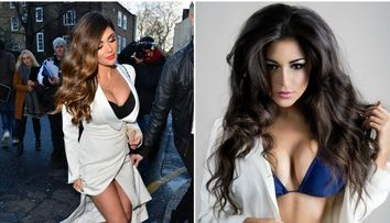 Rochie neincapatoare pentru formele sale generoase. Cum arata vedeta britanica atunci cand poarta costum de baie