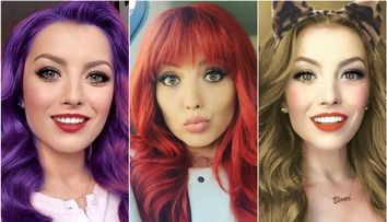 E cea mai sexy roscata, dar a vrut sa vada cum i-ar sta si altfel. Cum arata Elena Gheorghe ca bruneta sau blonda