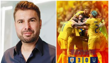 Reacția lui Adrian Mutu după meciul România-Ucraina. Antrenorul este mândru că suporterii români au purtat tricouri cu numărul 10